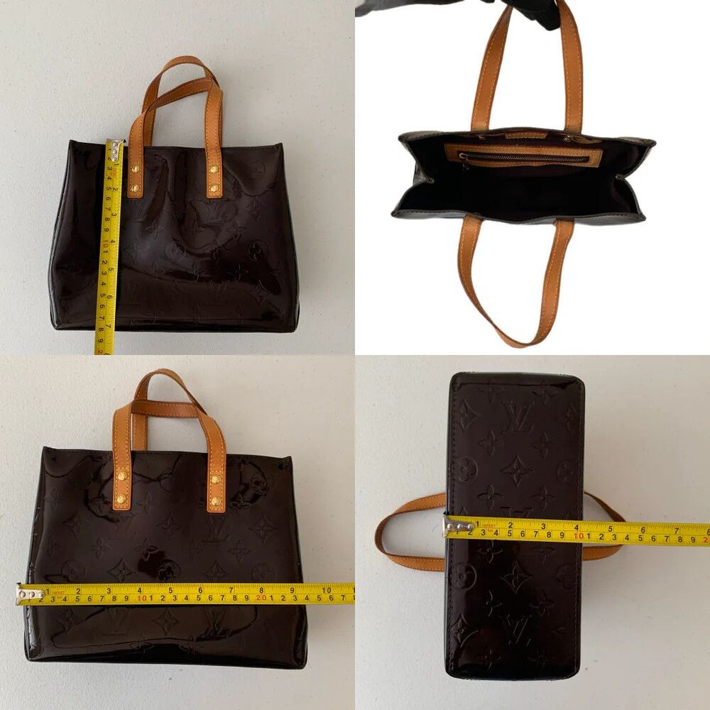 Louis Vuitton monogram vernis patent leather bag Reade amarante authentic with - Picture 6 of 7